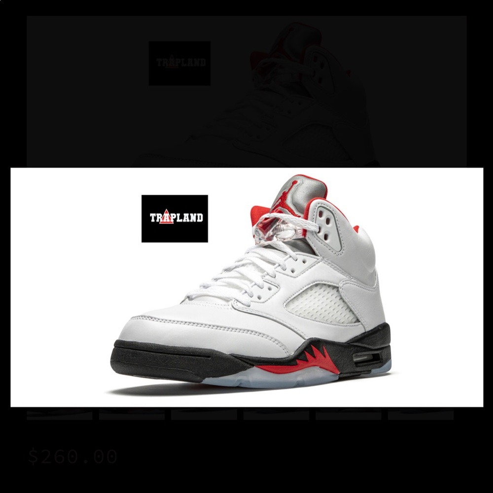 JORDAN 5 RETRO FIRE RED "SILVER TONGUE" (2020)